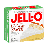 Jell-o Pudding & Pie Filling Banana Cream Cook & Serve Left Picture